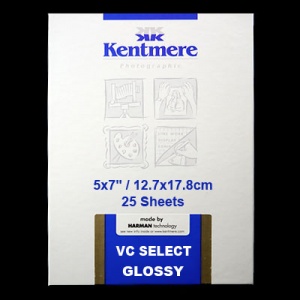 Kentmere VC Select 5x7 Gloss  25 Sheets 