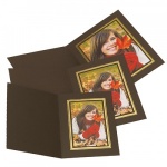 Kenro Brown Upright Photo Folders